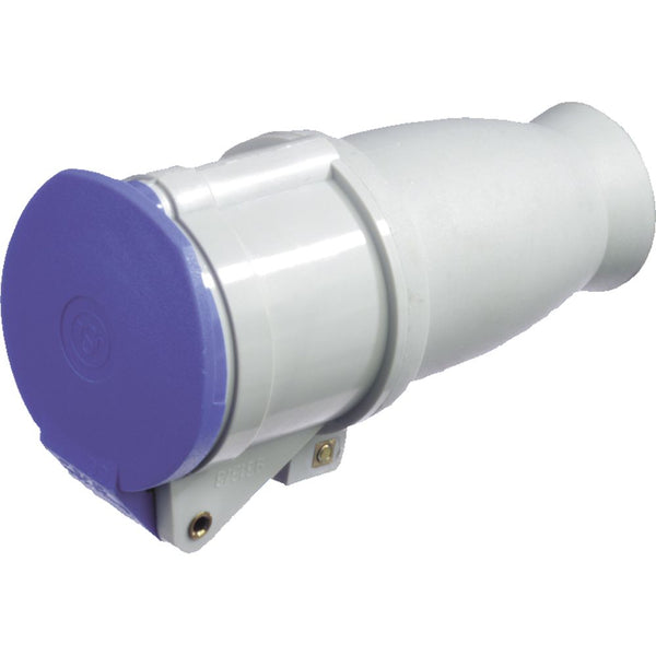 Contrastekker camping 2p-a 16a     blauw