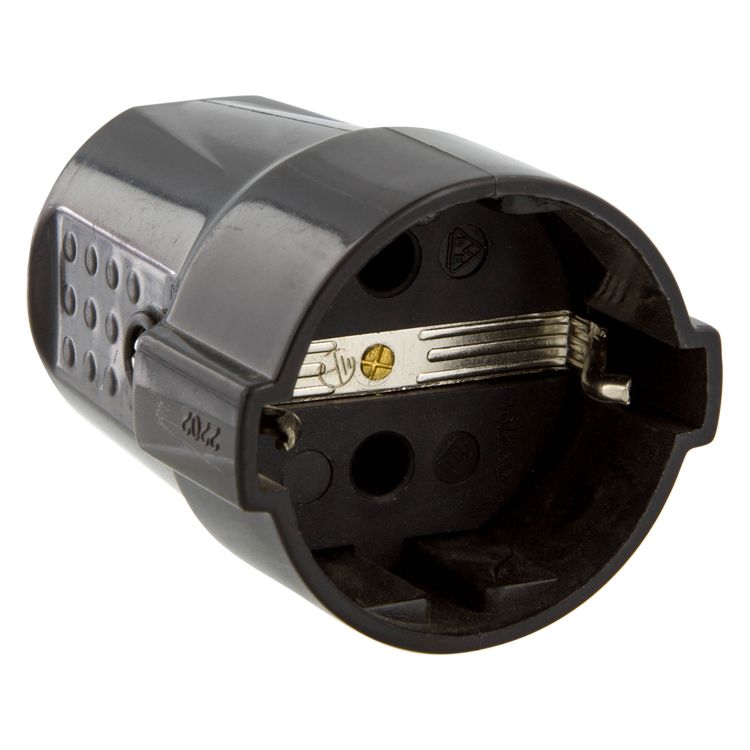 Contrastekker ra 10/16a            zwart