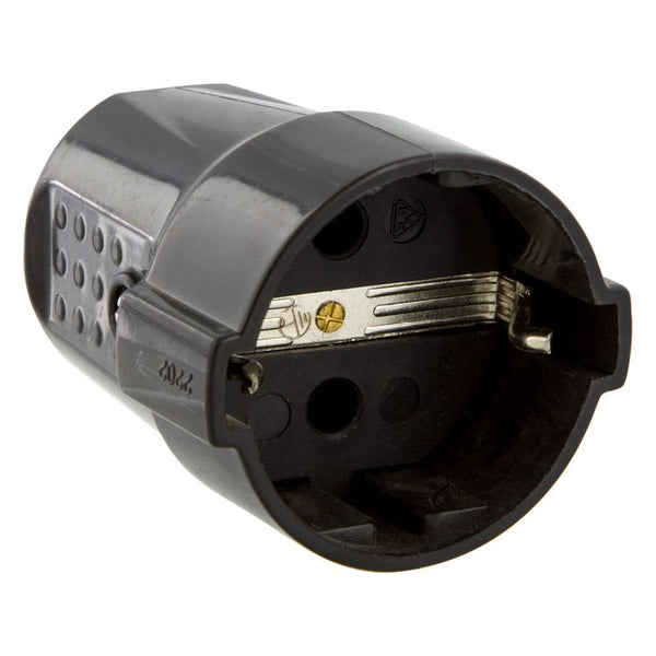 Contrastekker ra 10/16a            zwart
