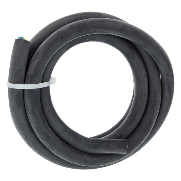 Rubber kabel glad 5x2.5 zwart         2m