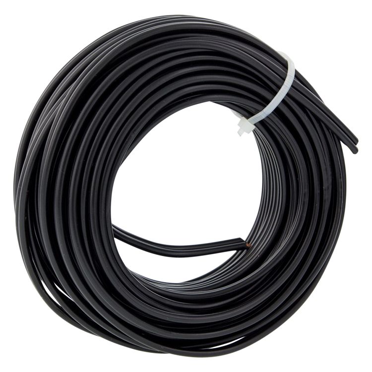Tweelingsnoer 2x0.75 zwart           10m