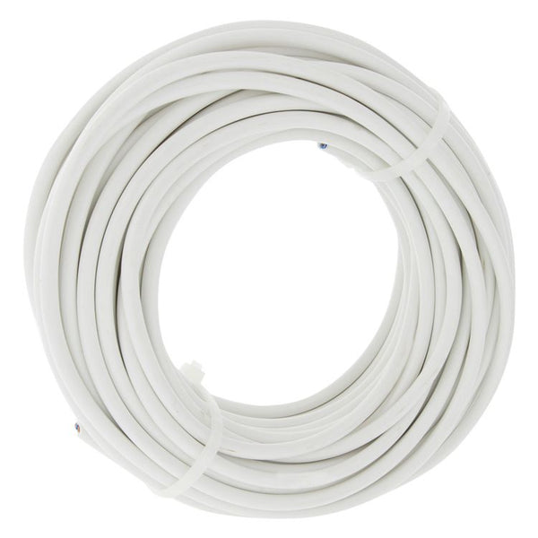Huishoudsnoer vmvs 2x0.75 wit        10m