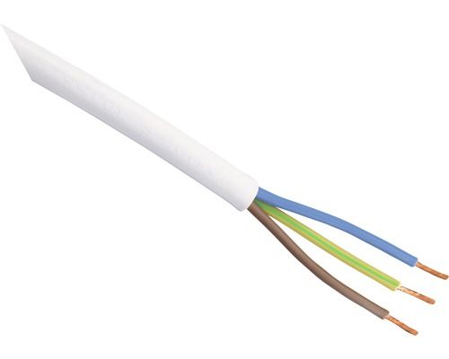 Huishoudsnoer vmvs 3x0.75 wit        20m
