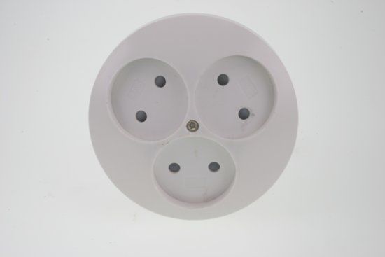 Uni inb contactdoos 3v kindbev rond pw