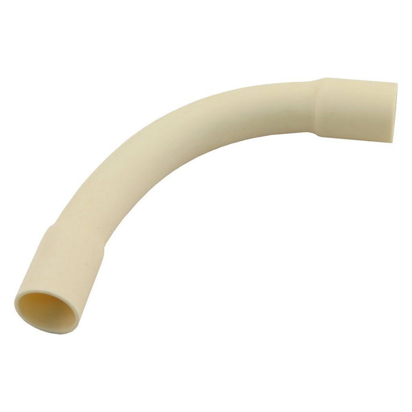 Bocht pvc 5/8 creme                  (5)