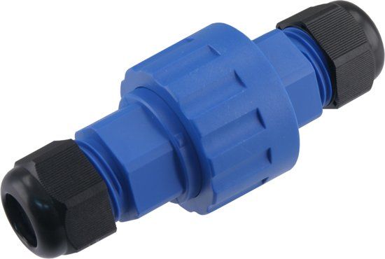 Kabelverbinder waterdicht ip68     blauw