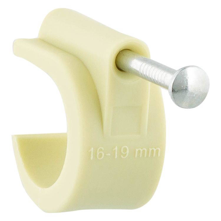 Buisclip 16-19mm creme              (20)
