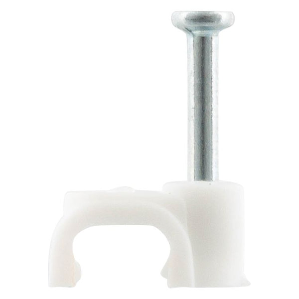 Kabelclip plat 6mm wit (300)