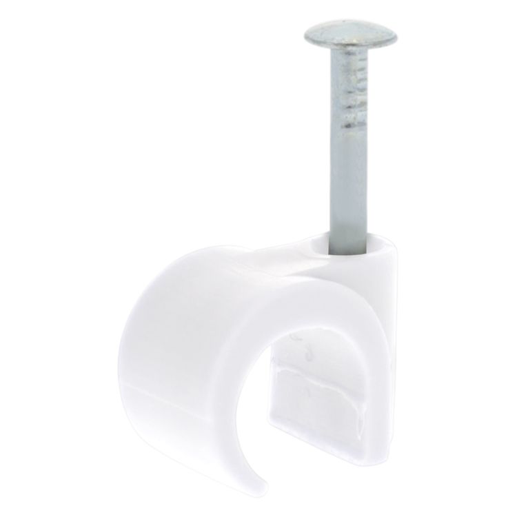 Kabelclip rond 10mm wit (120)