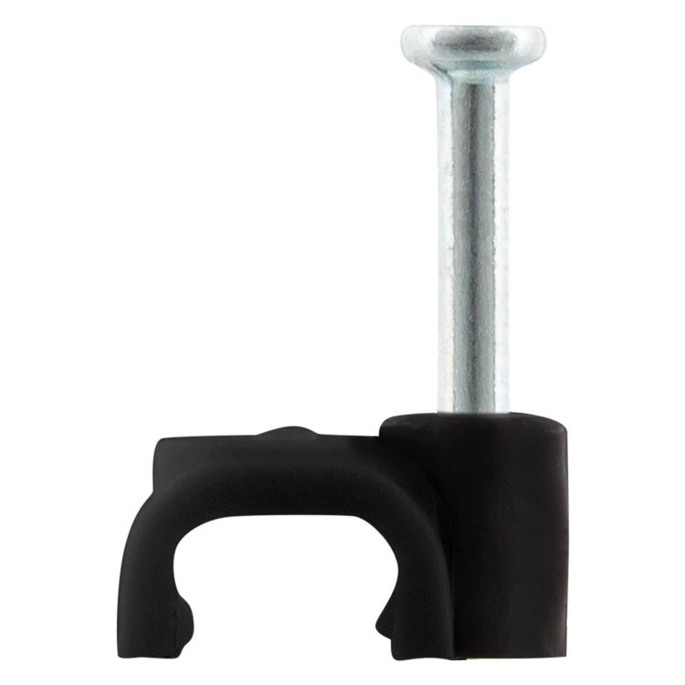 Ql kabelclip plat 6mm zwart (20)