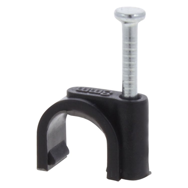 Ql kabelclip rond 8mm zwart (20)