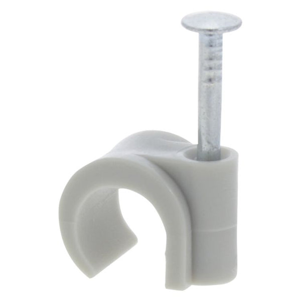 Ql kabelclip rond 8-10mm grijs (20)