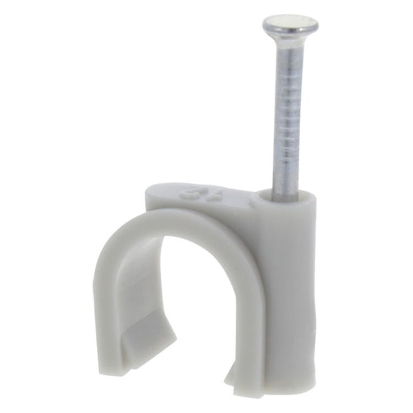 Ql kabelclip rond 12mm grijs (20)