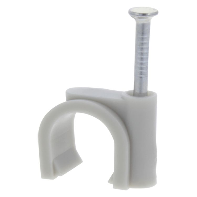Ql kabelclip rond 14mm grijs (20)