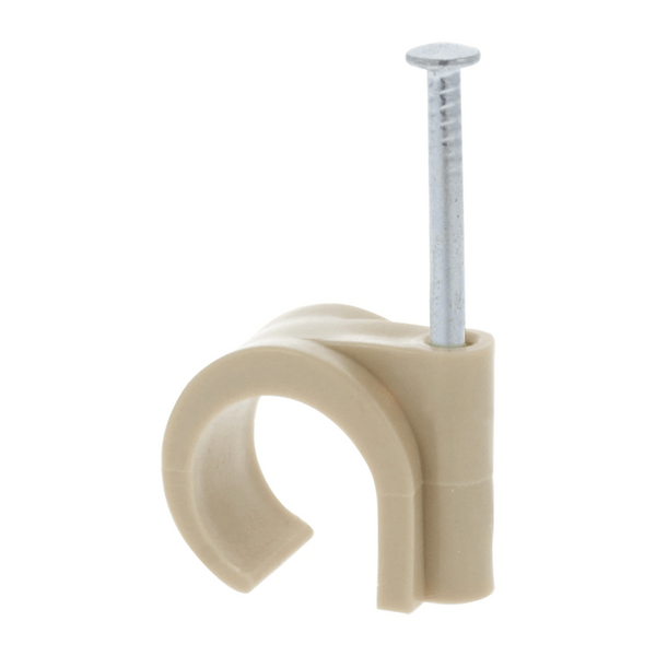 Ql buisclip rond 16-19mm pvc creme (20)