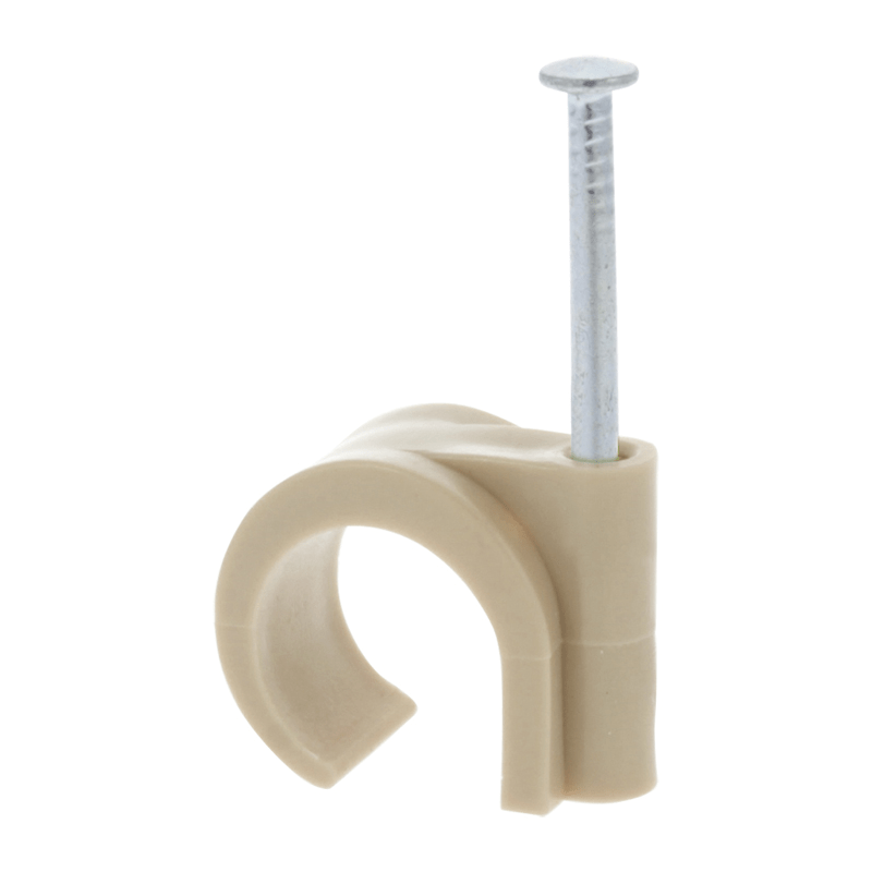 Ql buisclip rond 16-19mm pvc creme (20)