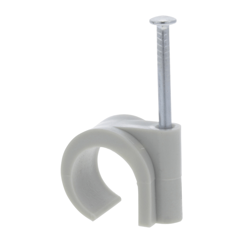 Ql buisclip rond 16-19mm pvc grijs (20)
