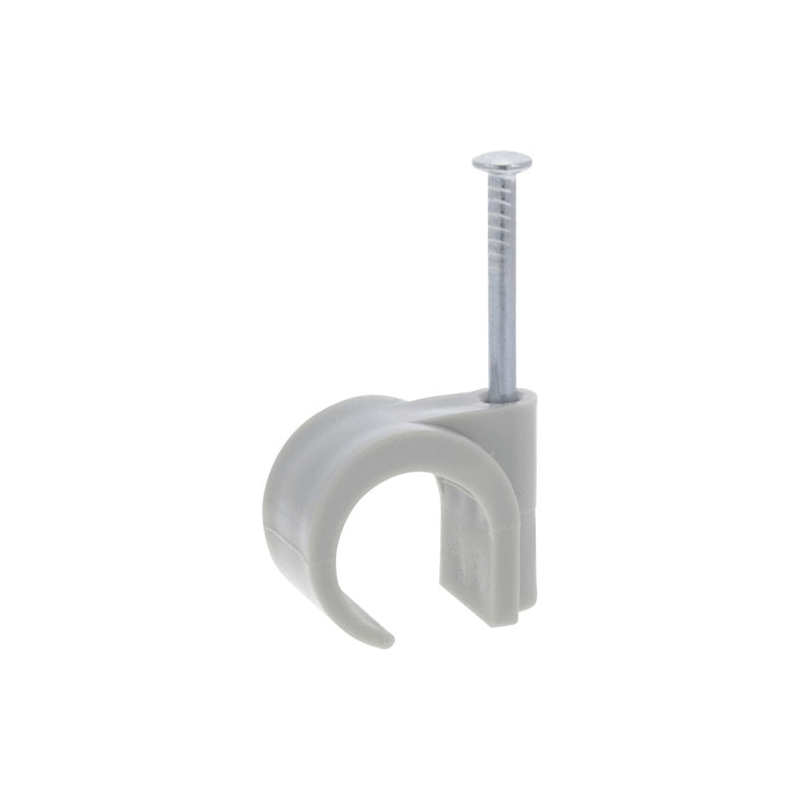 Ql buisclip rond 16-19mm pvc grijs (40)