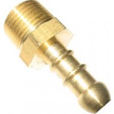 Gimeg slangpilaar 1/4 inch buiten messing