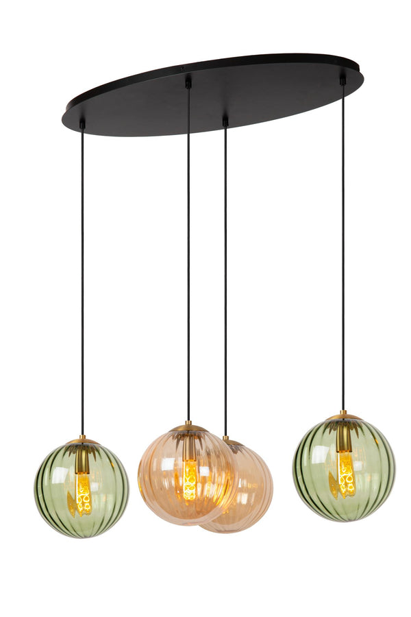 Lucide MONSARAZ hanglamp 4 × E27, groen