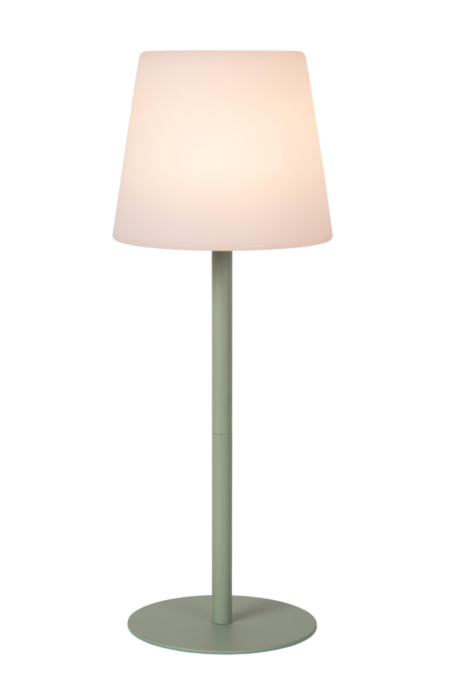 Lucide TYON oplaadbare LED-tafellamp voor binnen en buiten met dimfunctie, 2 W, IP65, groen
