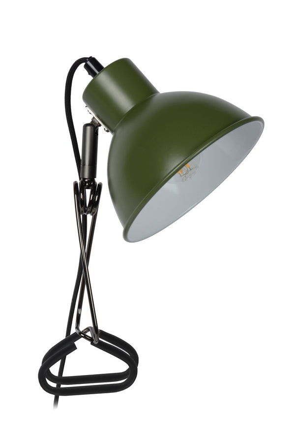 Lucide MOYS klemlamp E27, groen