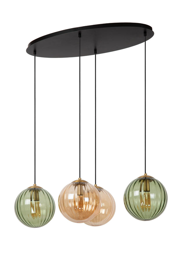 Lucide MONSARAZ hanglamp 4 × E27, groen