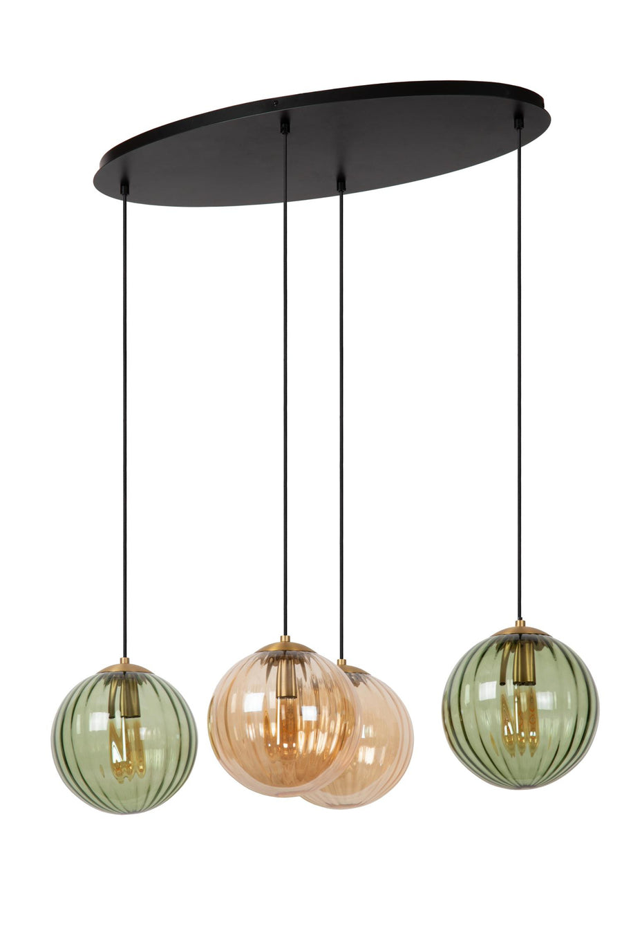 Lucide MONSARAZ hanglamp 4 × E27, groen