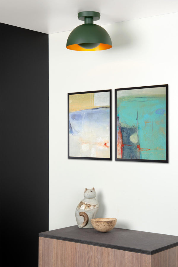Lucide SIEMON plafondlamp Ø 25 cm, E27, groen