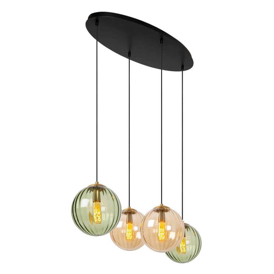Lucide MONSARAZ hanglamp 4 × E27, groen