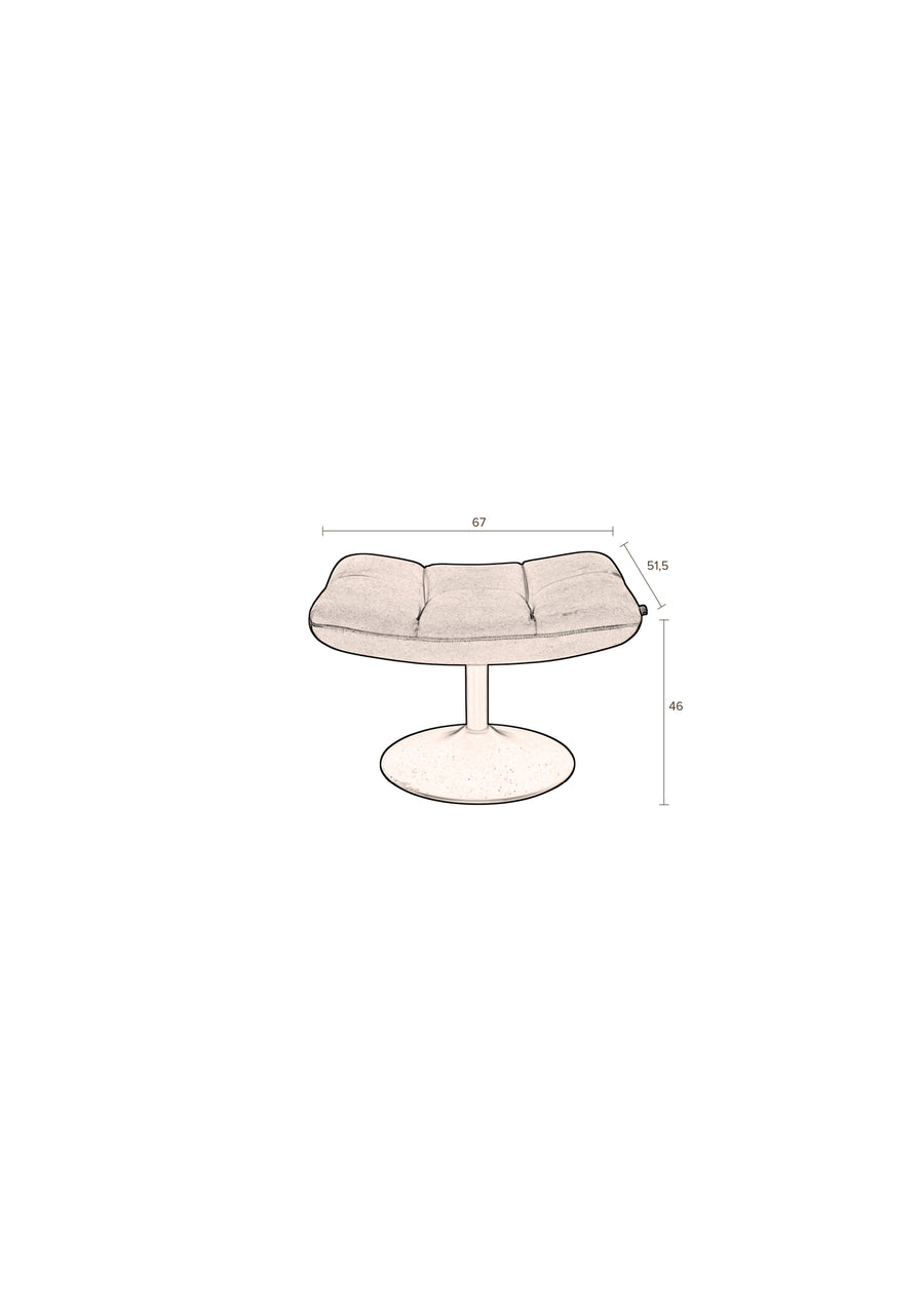 Bar hocker goud bruin