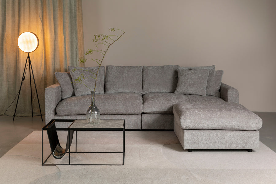 Hocker Sense Licht Grijs Zacht