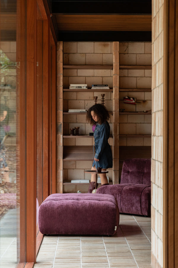 Hocker Giada Plum