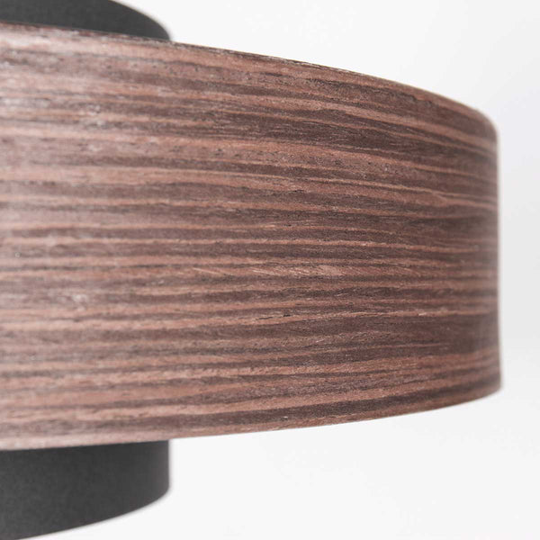 Hanglamp flinter 3329e stijlvol houtmotief met warme gouden binnenkant