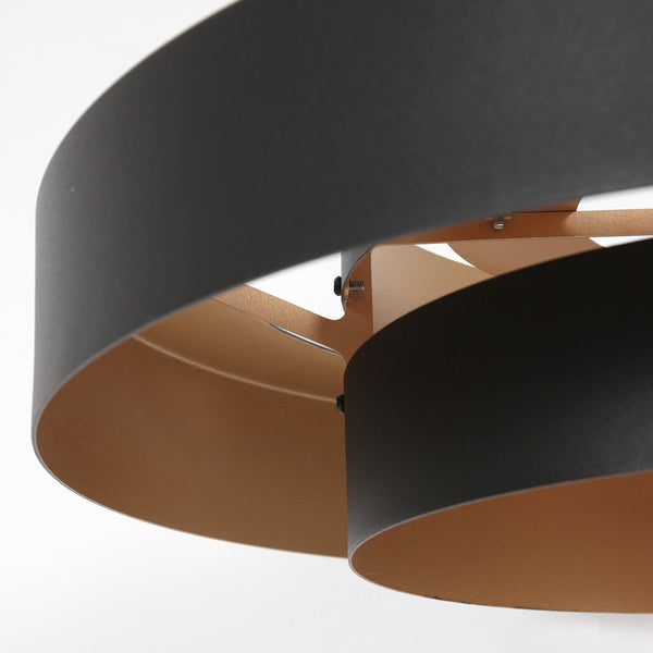 Zwarte hanglamp flinter 3329zw uniek design met luxueuze uitstraling