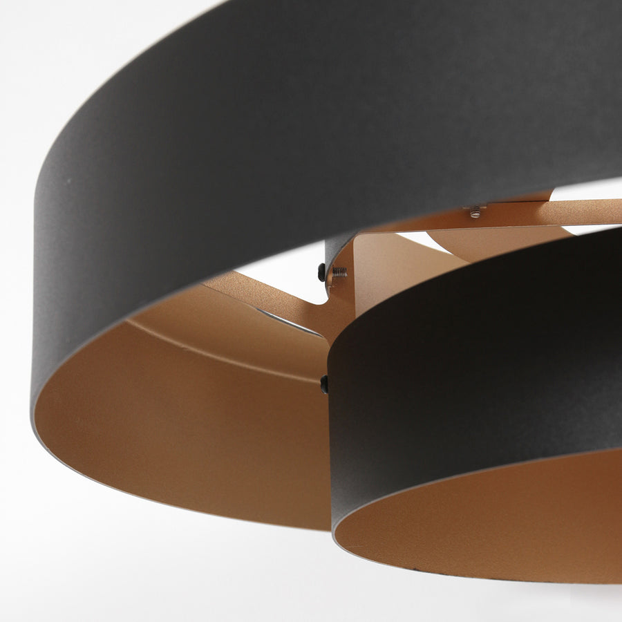 Zwarte hanglamp flinter 3329zw uniek design met luxueuze uitstraling