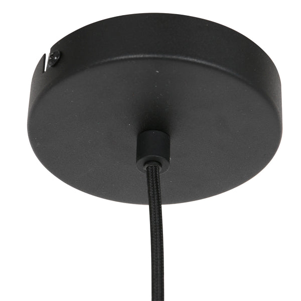 Zwarte hanglamp flinter 3329zw uniek design met luxueuze uitstraling
