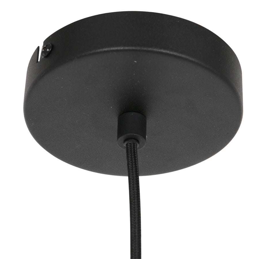 Zwarte hanglamp flinter 3329zw uniek design met luxueuze uitstraling