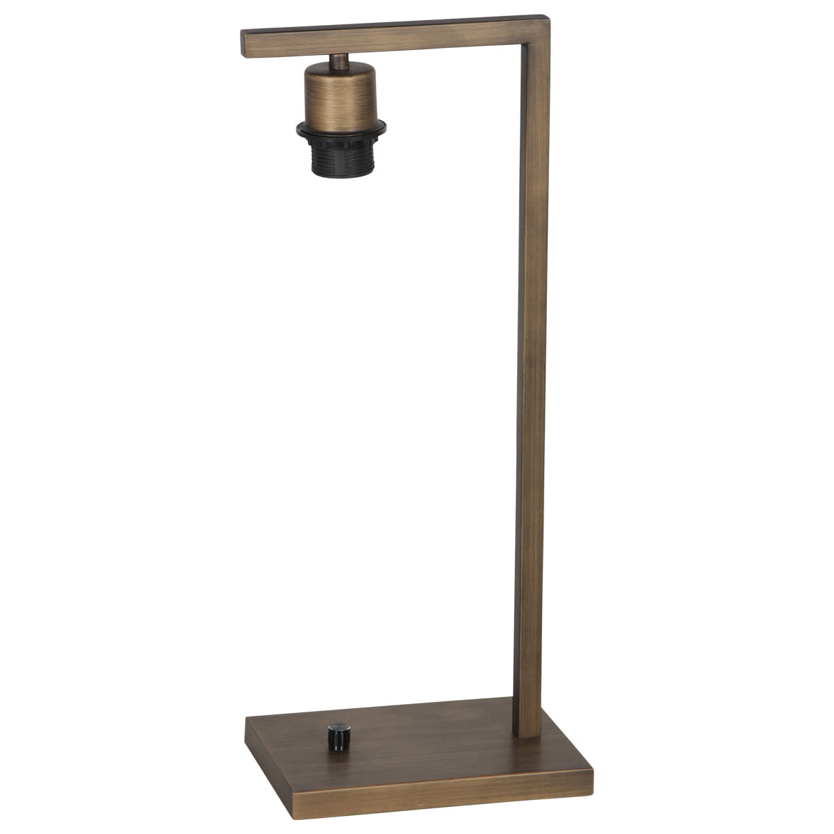 Tafellamp stang 3332br – bronzen metalen lamp zonder kap
