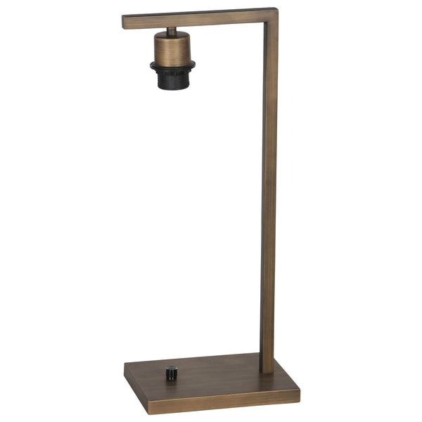 Tafellamp stang 3332br – bronzen metalen lamp zonder kap