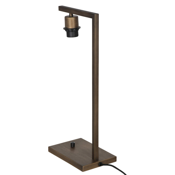 Tafellamp stang 3332br – bronzen metalen lamp zonder kap