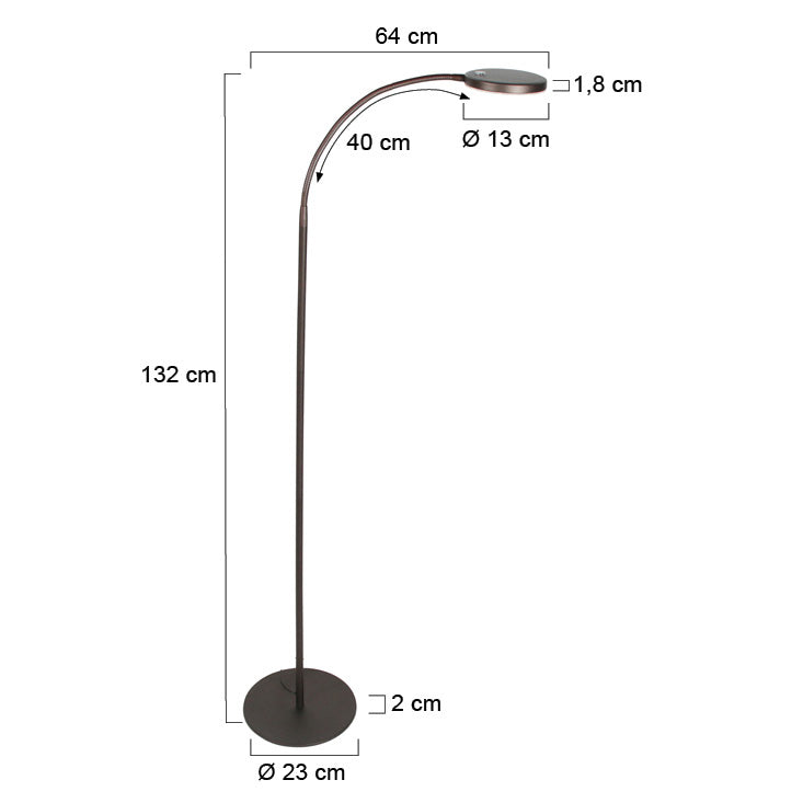 Vloerlamp platu 3351ca – dimbaar met instelbare lichtkleur