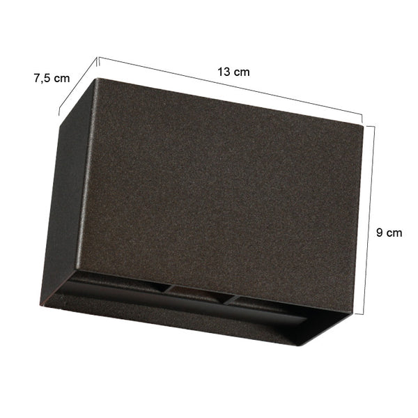 Cacao wandlamp muro 3365ca, dimbare g9 led sfeerlamp
