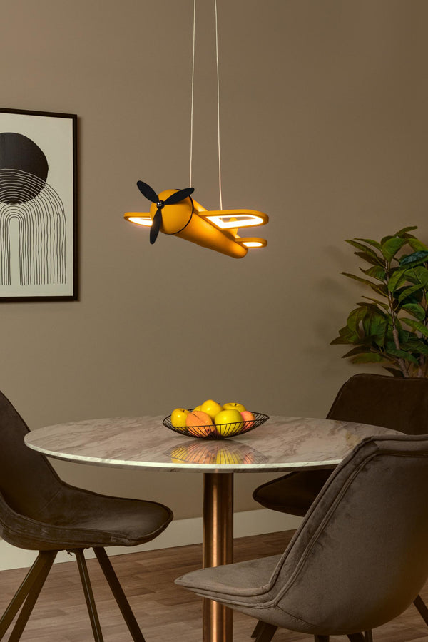 Lucide FOKKER LED-hanglamp 28 W, geel