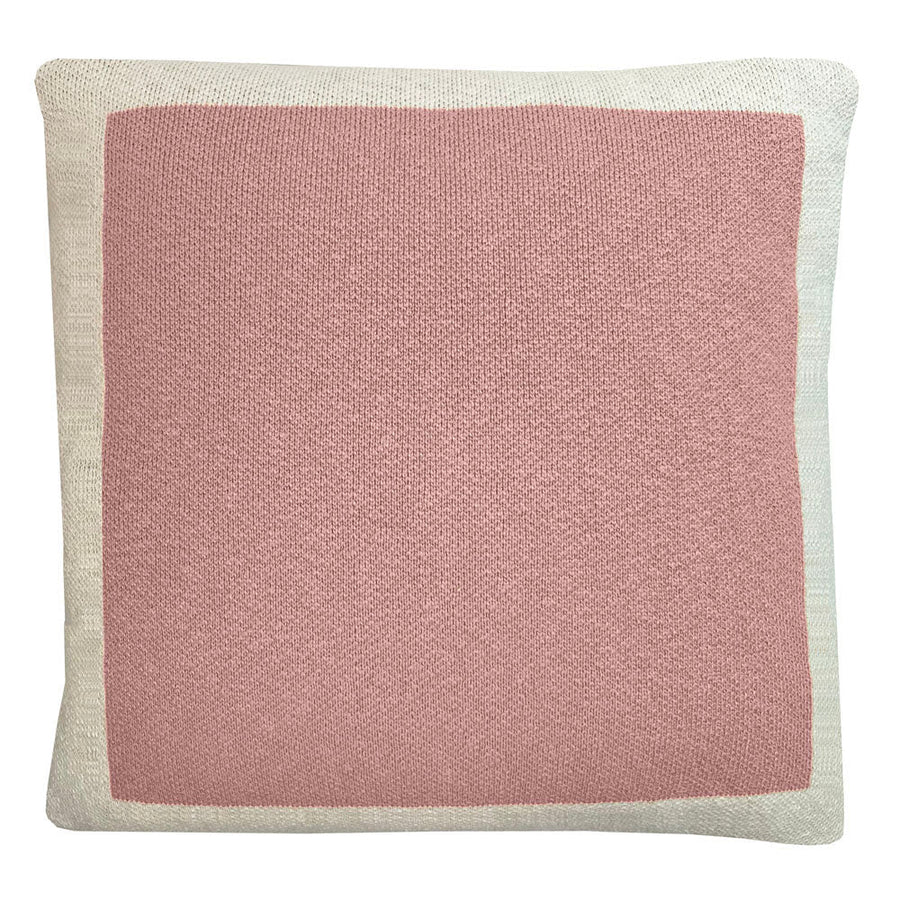 Malagoon sierkussen poster - roze - 50x50cm 100% biologisch katoen