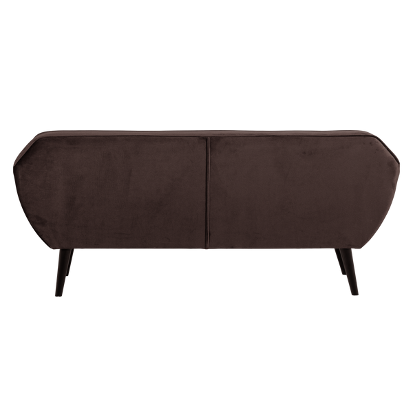 Rocco zitbank 187 cm velvet donkerbruin
