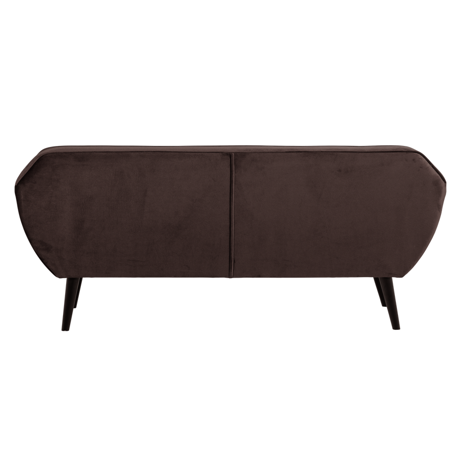 Rocco zitbank 187 cm velvet donkerbruin