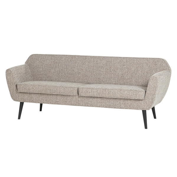 ROCCO BANK 187 CM GEWEVEN STOF BRUIN MELANGE [fsc]