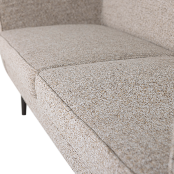 ROCCO BANK 187 CM GEWEVEN STOF BRUIN MELANGE [fsc]