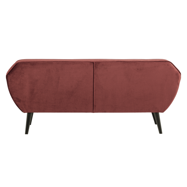Rocco zitbank 187 cm velvet bordeauxrood